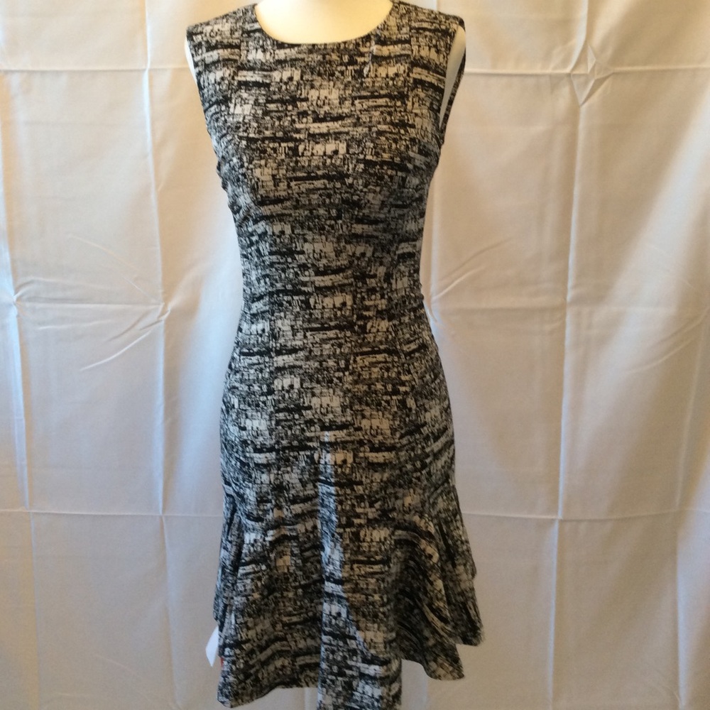 Black and white DVF Dress